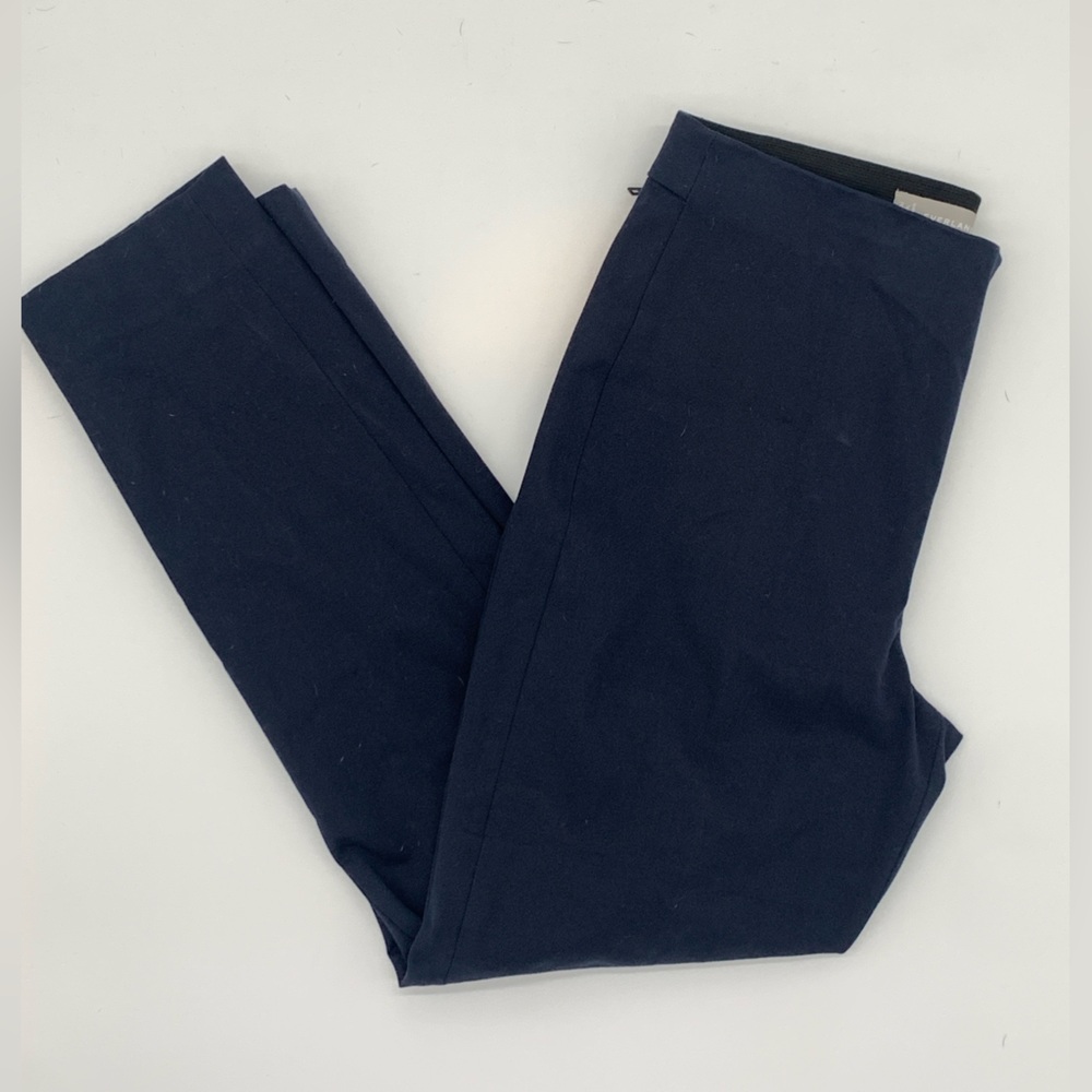 Everlane The Side-Zip Stretch Cotton Pant Size 4 Dark Blue